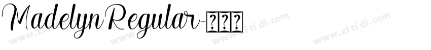Madelyn Regular字体转换